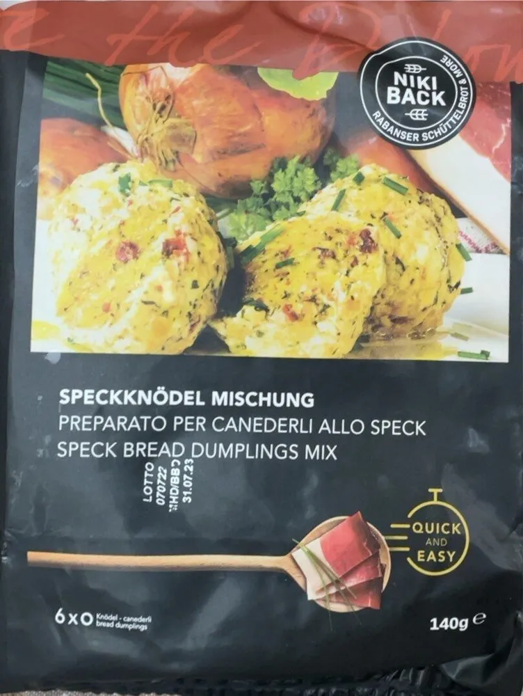 Preparato per canederli allo speck