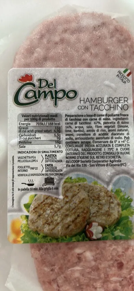 Hamburger con tacchino