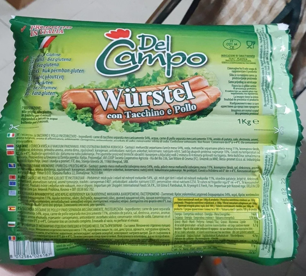 Wustel Con Tacchino E Pollo