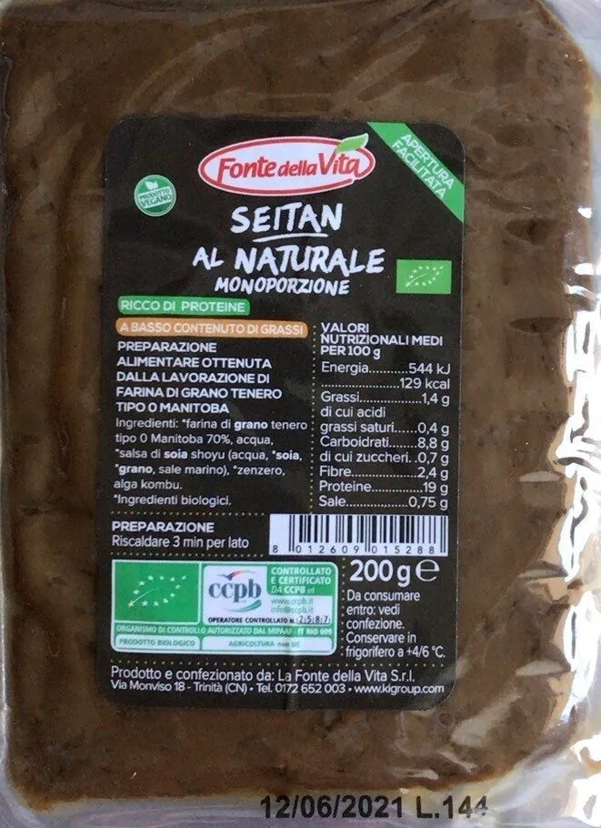 Seitan al naturale monoporzione