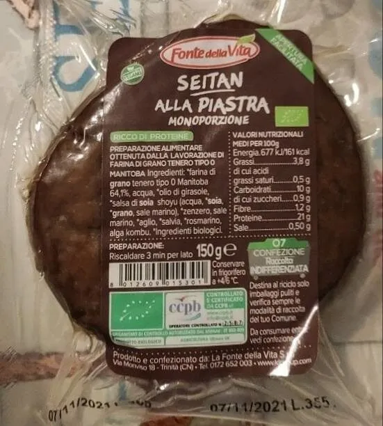 Seitan alla piastra