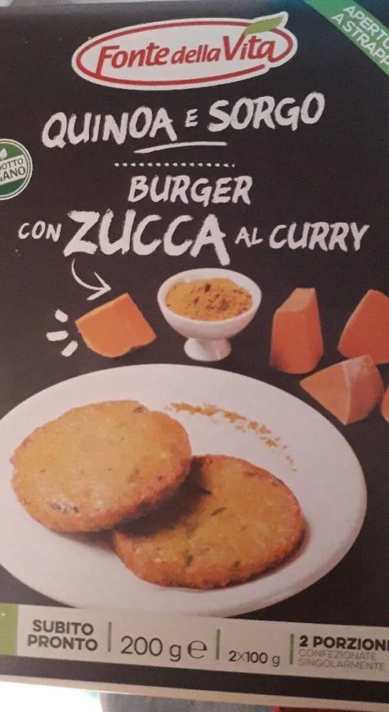 Burger con zucca al curry