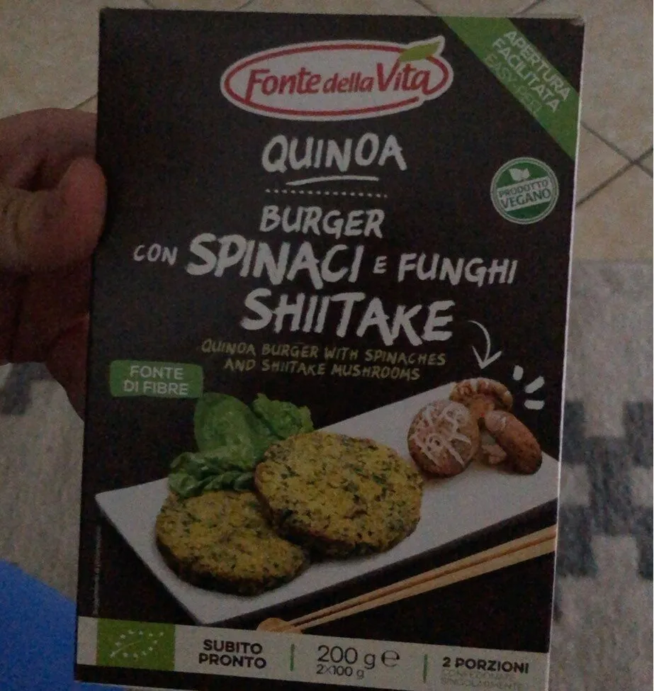 Burger spinaci e funghi