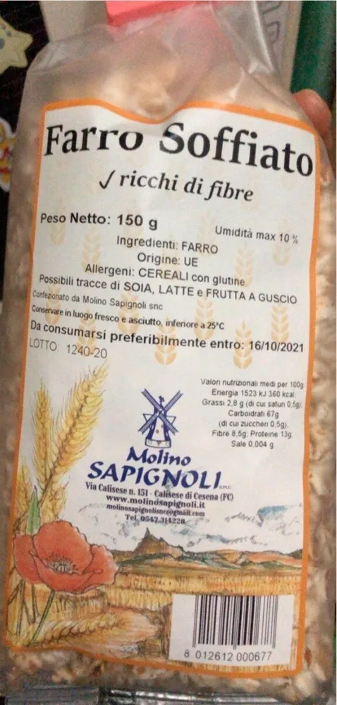 Farro soffiato