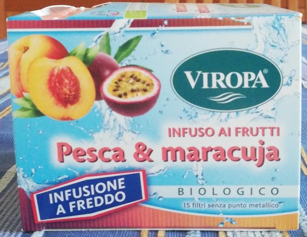 Infuso biologico pesca e maracuja