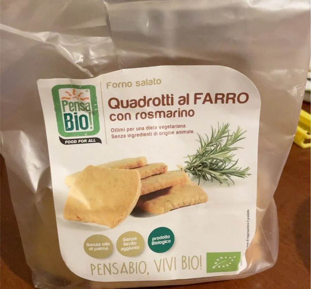 Quadrotti al Farro con rosmarino