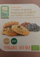 Frollini al grano khorasan Kamut con mirtilli e cranberry