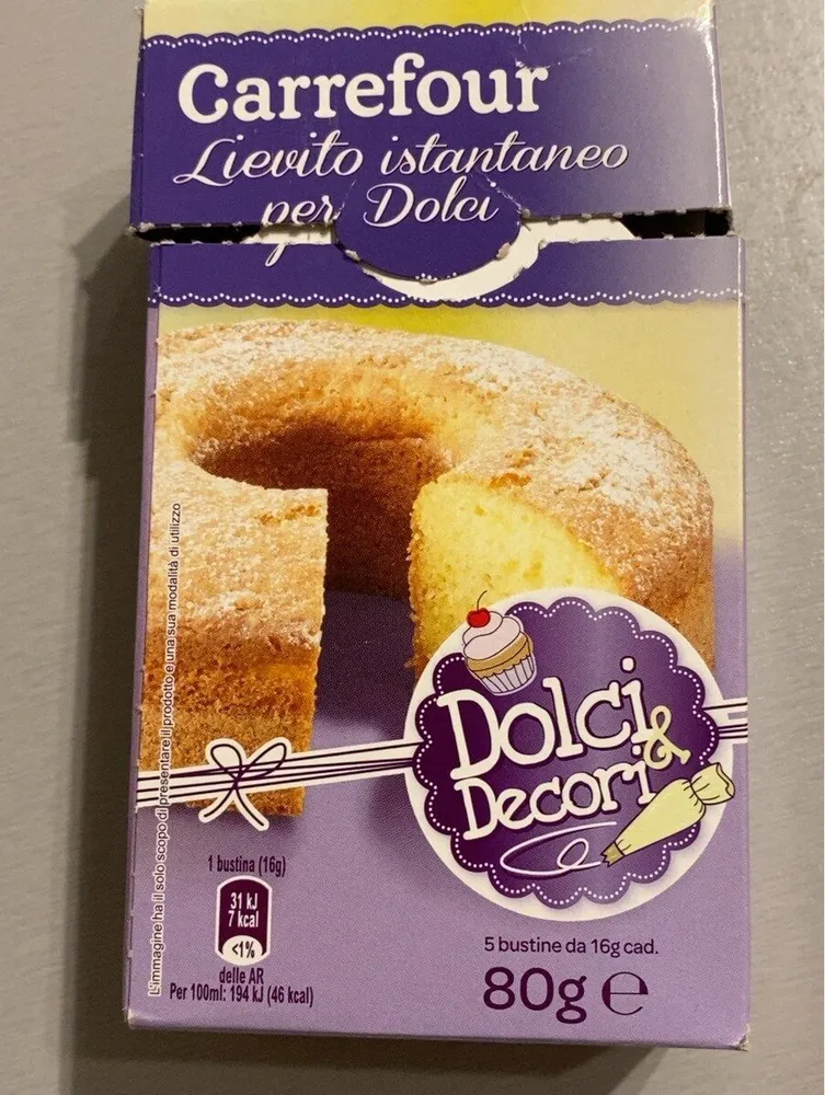 Lievito istantaneo per dolci