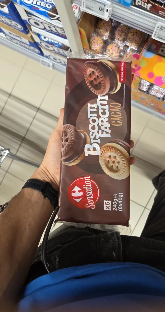 Biscotti farciti cacao
