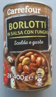 Borlotti in salsa con funghi