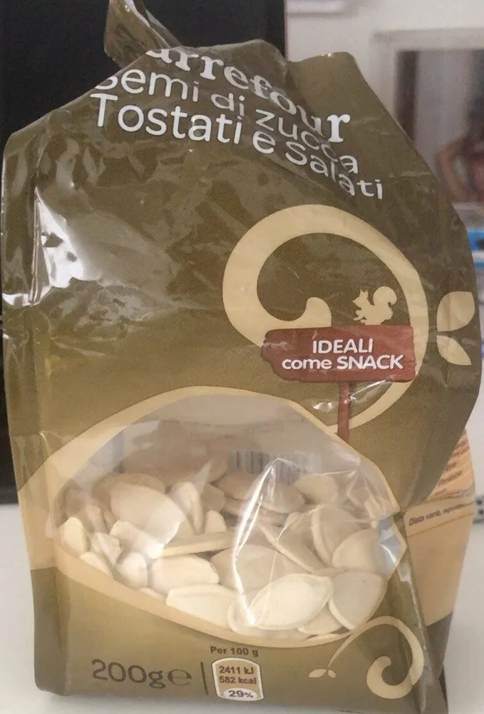 semi di zucca tostati e salati