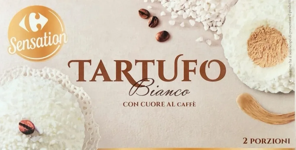 Tartufo bianco con cuore al caffè