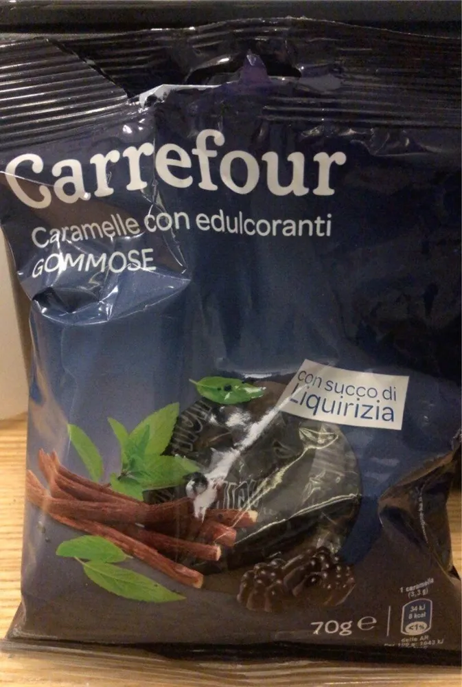 Caramelle con edulcoranti gommose