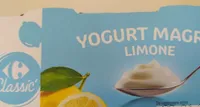 Yogurt magro al limone