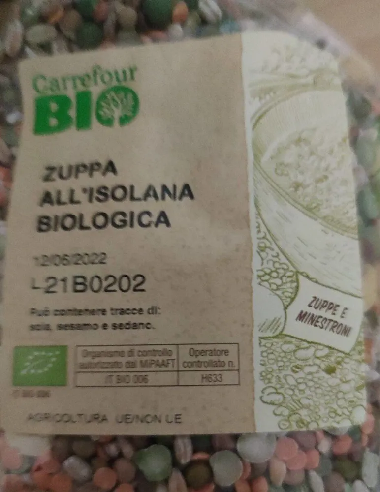 Zuppa all'ortolana biologica