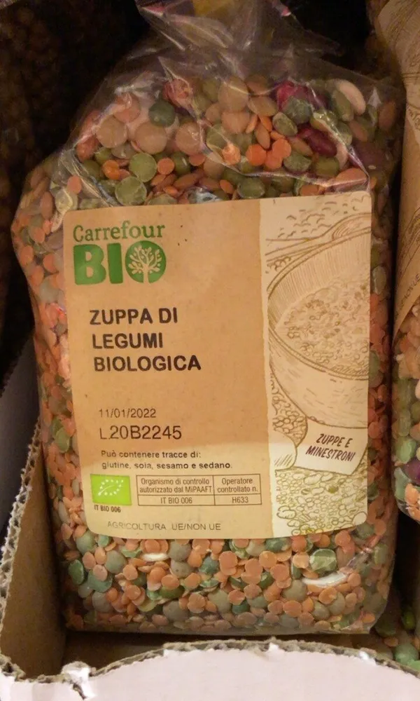 Zuppa di legumi biologica