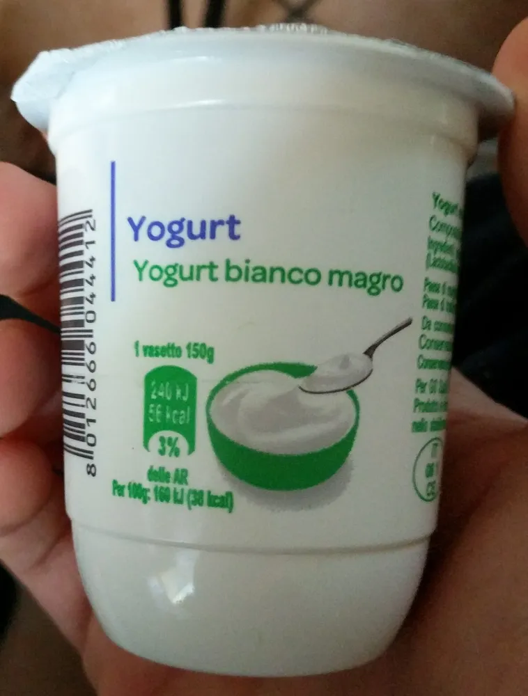 Yogurt bianco magro
