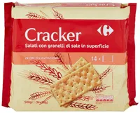 Cracker Salati con Granelli di Sale in Superficie