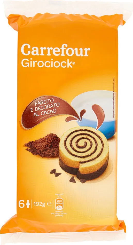 Girociock farcito e decorato al cacao