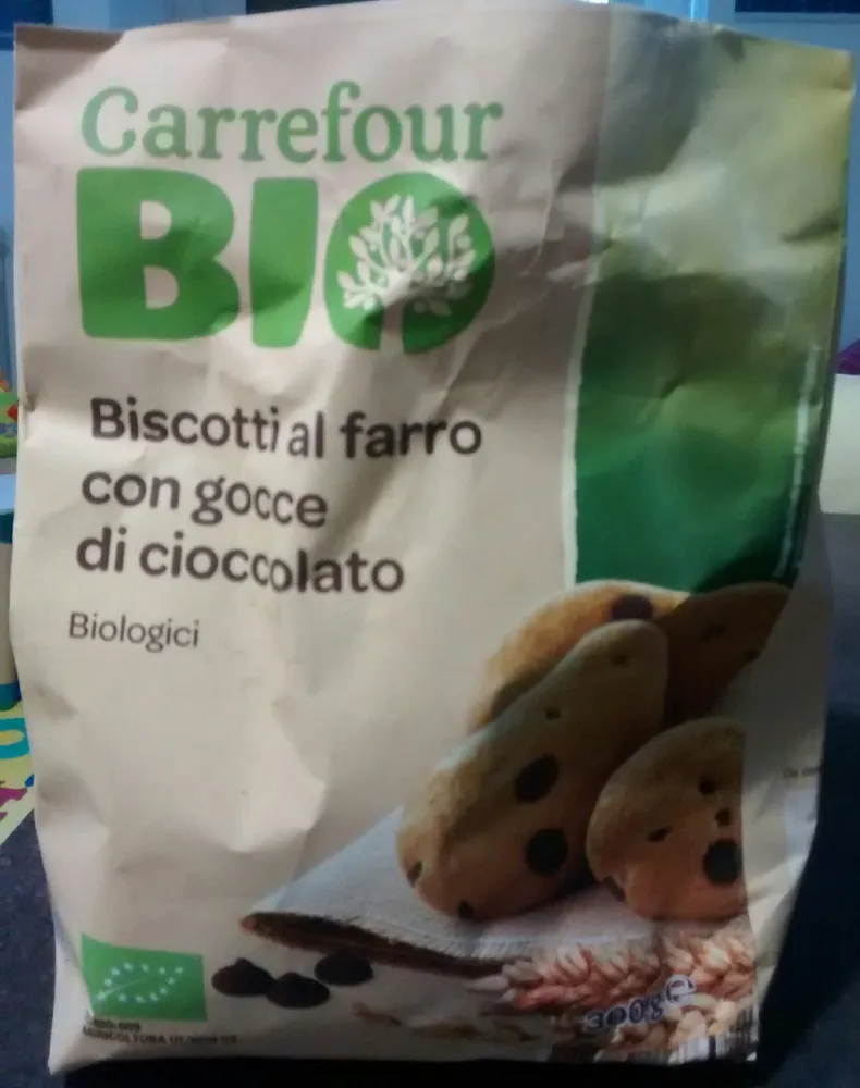 Biscotto al farro con gocce di cioccolato