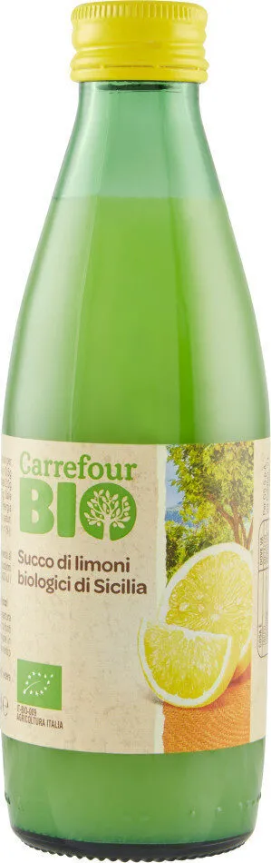 Succo di limoni biologici di Sicilia