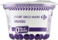 Yogurt greco magro mirtillo
