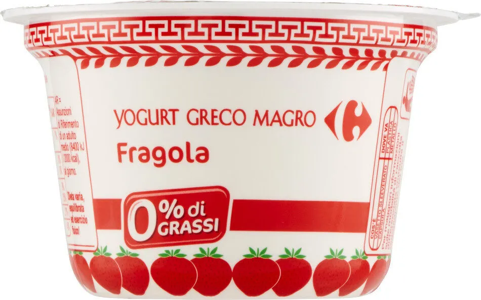Yogurt greco magro fragola