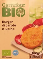 Burger di carote e lupino