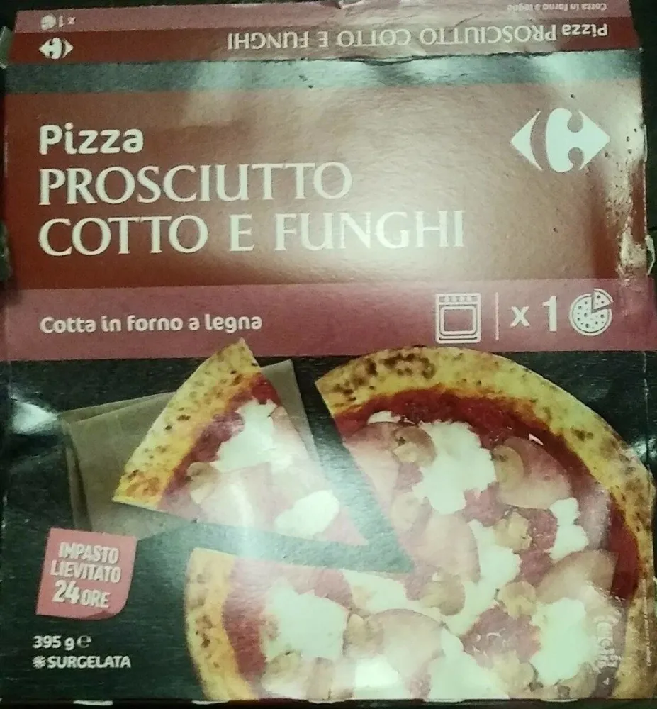 Pizza prosciutto cotto e funghi
