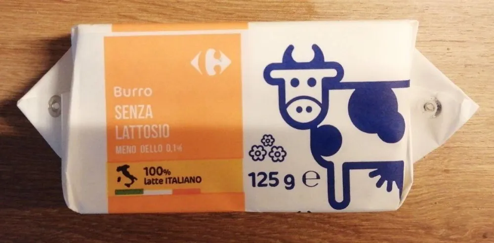 Burro senza lattosio