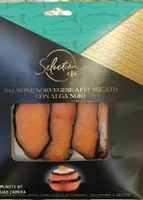 Salmone norvegese affumicato con alga Nori