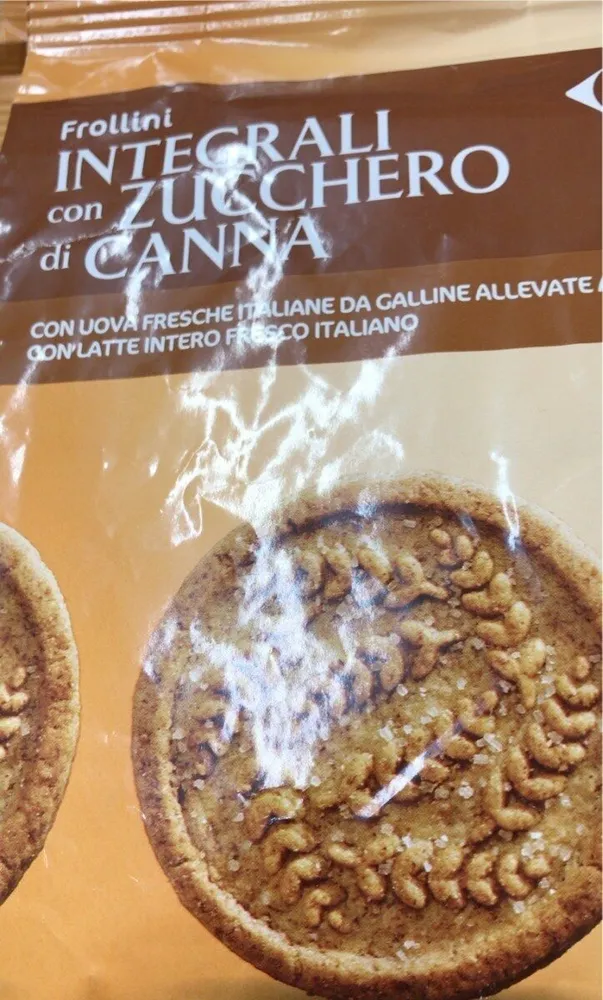 Frollini integralu zucchero canna