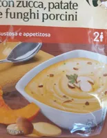 Crema di zucca patate e funghi porcini