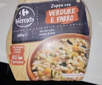 Zuppa con verdure e farro
