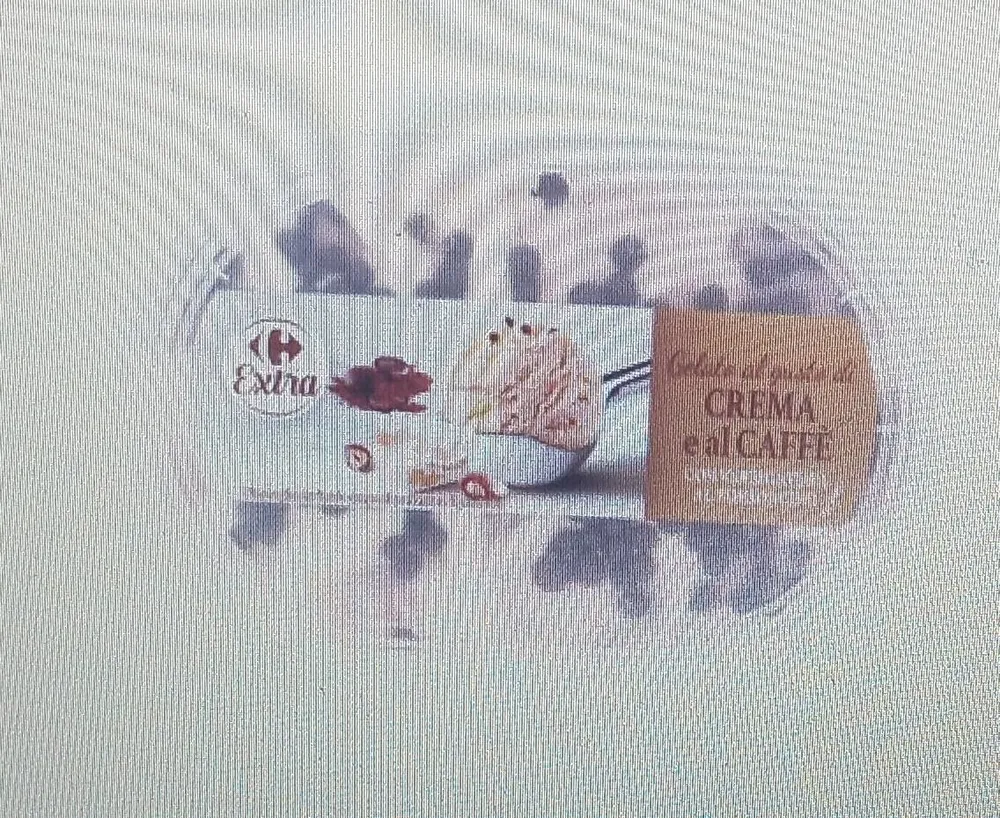 Gelato al gusto di crema e al caffe