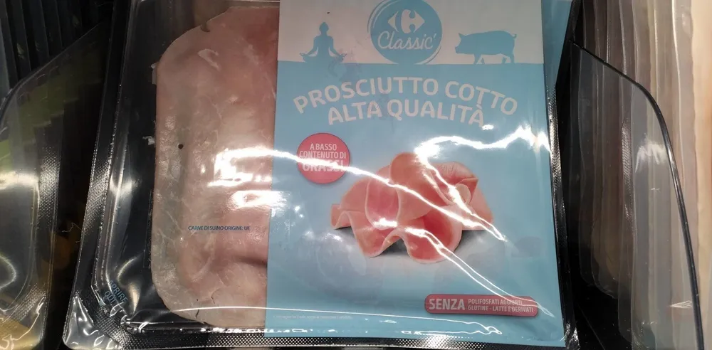 Prosciutto cotto alta qualità a basso contenuto di grassi