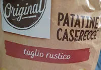Patatine classiche taglio rustico