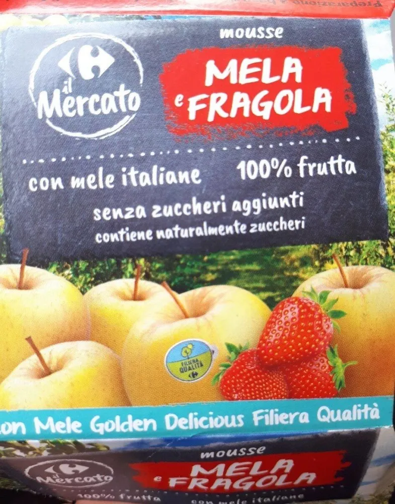 Mousse mela e fragola