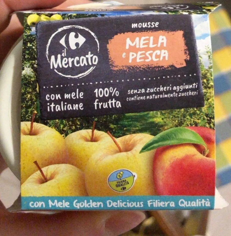 Mousse mela e pesca