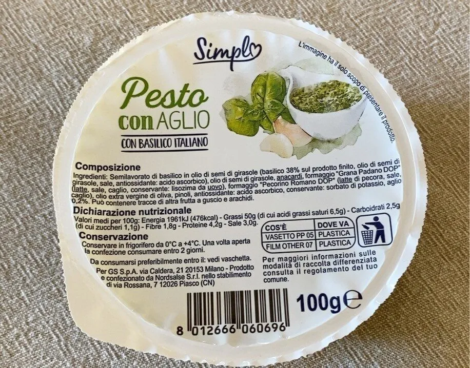 Pesto con Aglio