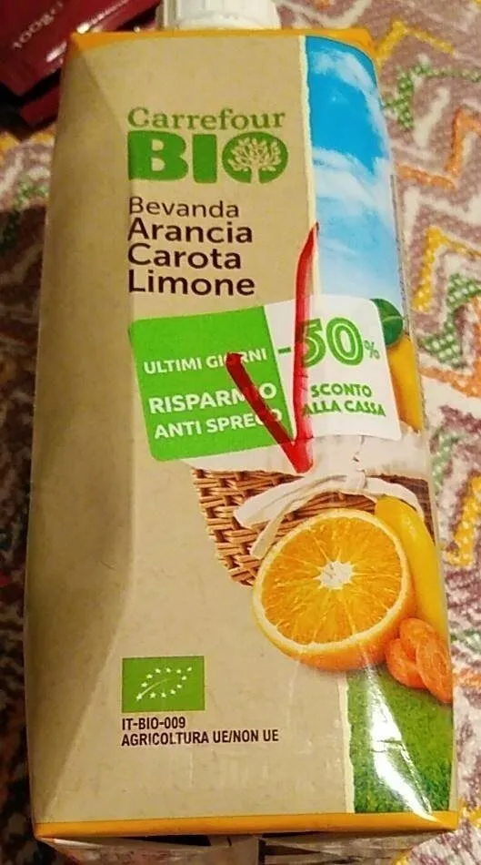 Bevanda arancia carota limone