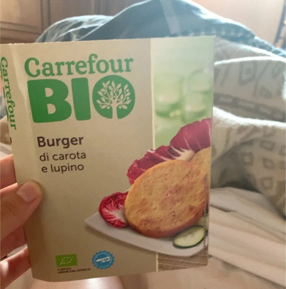 Burger di carota e lupino