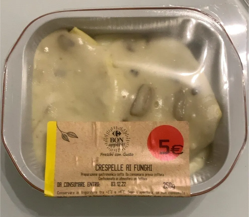 Crespelle ai funghi