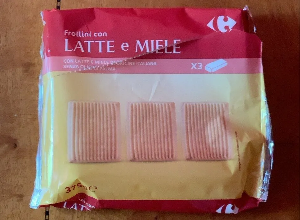 Frollini con latte e miele