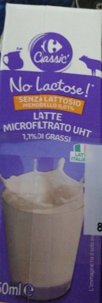 Latte microfiltrato uht