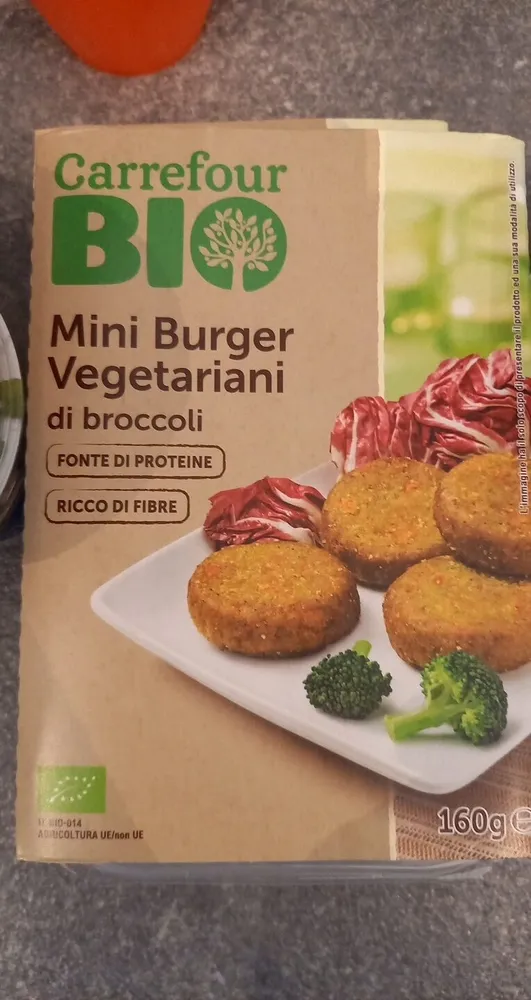 Mini burger broccoli