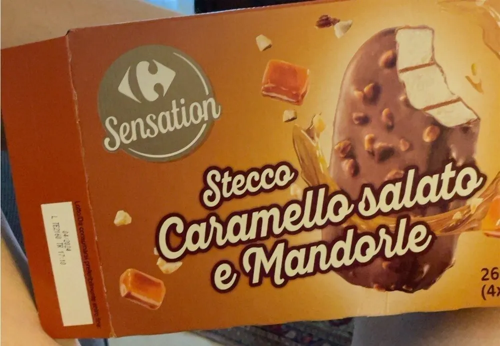 Sensation stecco caramello gelato
