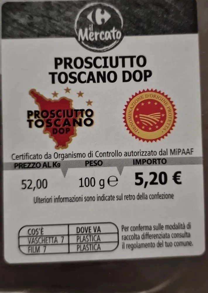Prosciutto Toscano DOP