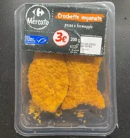 Crochette impanate pesce e formaggio