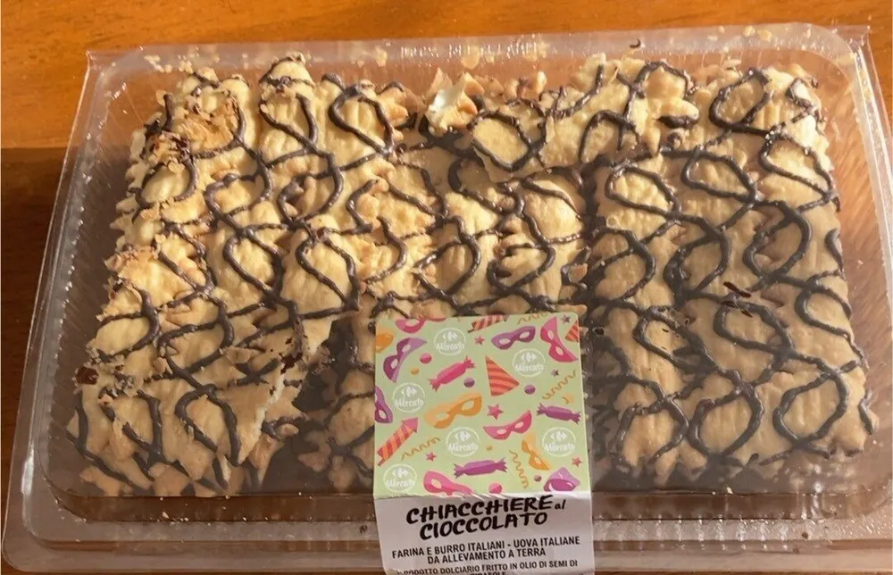 Chiacchere al cioccolato